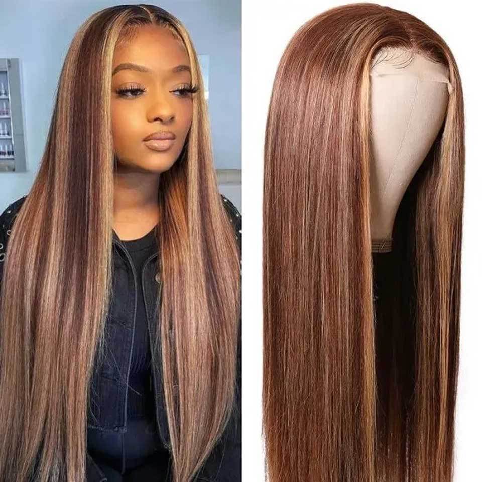 Front Lace Piano Pick Dyeing Human Hair Headgear Wig Front Lace Piano Pick Dyeing Human Hair Headgear Wig